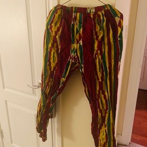 African Print Pant Joggers